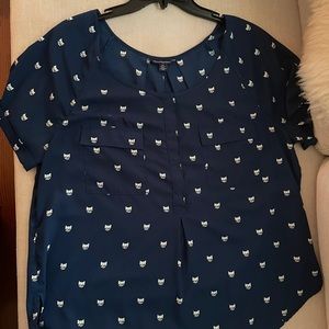American Eagle Cat Blouse